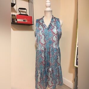 OUTSTANDING PRICE! Adrienne Multicolor Snake Print Dress. A MUST HAVE!!